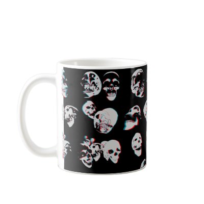 3D Skulls: Custom Coffee Mug by spiritswitchboard