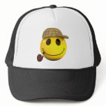 3d Smiley Detective Mesh Hats