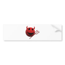 3d-smiley-devil bumper sticker