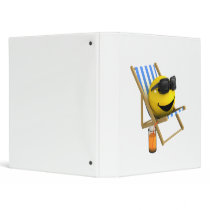 3d Smiley Sunbathing Binder