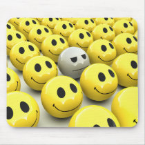 3d Smiley Yellow March mousemat Mouse Pad