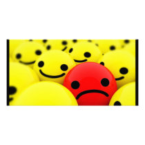 3D Smileys Photo Card Template