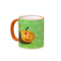 3d Snail Halloween Pumpkin Shell Coffee Mugs