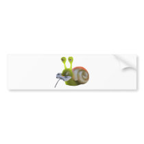 3d Snail plays Videogames Bumper Sticker