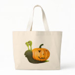 3d-snail-pumpkin canvas bag