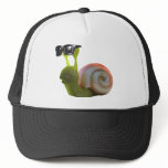 3d Snail Sunglasses Trucker Hat