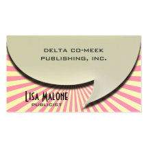 3D Speech Bubble Card Burst Business Cards