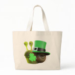 3d St Patricks Day Snail (editable) Tote Bag