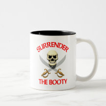 3D Surrender the Booty Coffee Mug
