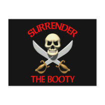 3D Surrender the Booty Post Cards