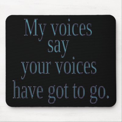 3D Text Funny Mousepad by tjustleft
