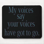3D Text Funny Mousepad