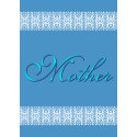 3D Text Lace Mother's Day card
