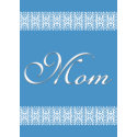 3D Text Lace Mother's Day card