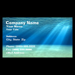 3D Underwater Scene Business Cards