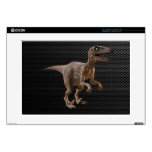 3d Velociraptor Dinosaur (editable) Decal For Laptop