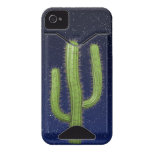 3d Wild West Cactus Starry Sky (editable) Iphone 4 Id Case