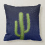 3d Wild West Cactus Starry Sky (editable) Throw Pillow