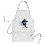 3d Witch Halloween Invitation Aprons