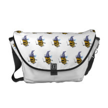 3d Wizard Bee Messenger Bags