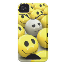 3d Yellow Smileys March Id Iphone 4 Cover