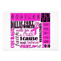 3day walk - Dallas Fort Worth Personalized Announcement