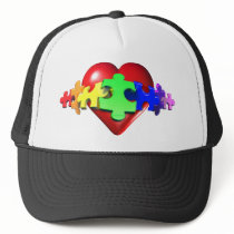 3DHeartPuzzle Mesh Hats