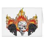 3flaming skulls copy greeting cards