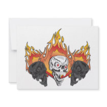 3flaming skulls copy invitations