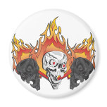 3flaming skulls copy fridge magnets
