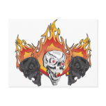 3flaming skulls copy post card