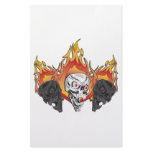 3flaming skulls copy personalized stationery