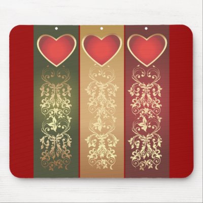 3hearts mousepads by CreativeColours