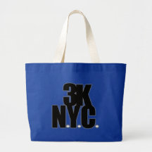 3K N.Y.C. With Baseballs Tote Bags