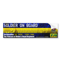 3PWRR Soldier On Board Bumper Sticker