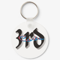 3RD1 Original Logo Key Chain keychains