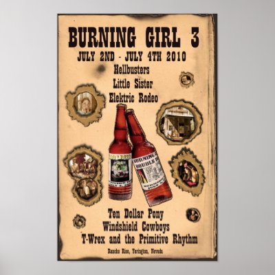 3rd Annual Burning Girl 2010 Poster