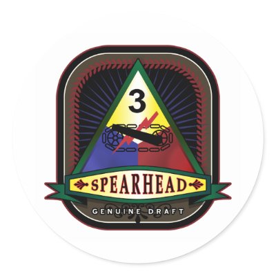3rd Armored Division - Spearhead Stickers by rangewalkdepot