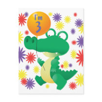 3rd Birthday Alligator Postcards