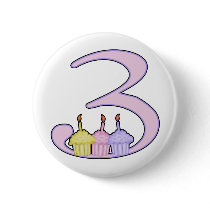 3rd Birthday Pin