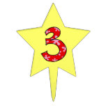3rd birthday cake picks