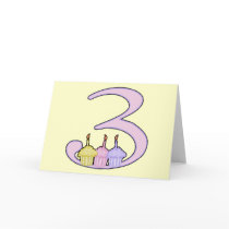 3rd Birthday Greeting Card