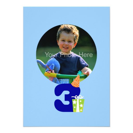 3rd Birthday Children's Party Invitation