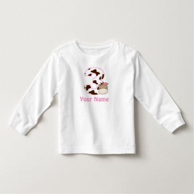 3rd Birthday Cow Print Horse Personalzied Shirt