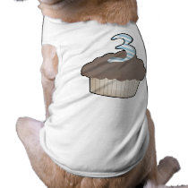 3rd Birthday Cupcake pet clothing by cupcakeville 3rd Birthday Cupcake pet clothing