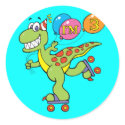 3rd Birthday Dinosaur stickers