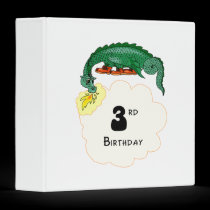 3rd Birthday Dragon binders