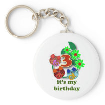 3rd birthday gifts: 3 cute elephants keychains
