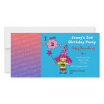 3rd birthday girl party invitations (wizard) personalized photo card