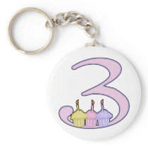 3rd Birthday Key Chains